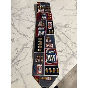 Vintage 1996 "I Love You Man" Bud Light‎ Men's Necktie By Genuine Collection